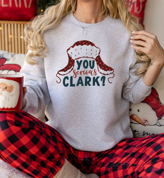 You Serious Clark - Vintage Crew - Adult Christmas Crewneck
