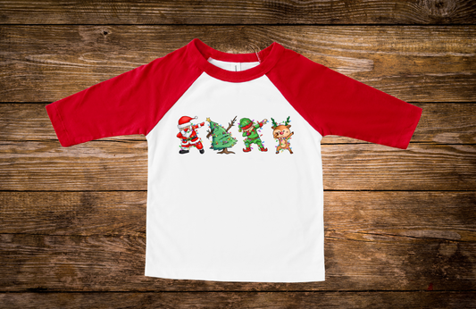 Dabbing Christmas Characters - Youth/ Toddler Christmas Shirt