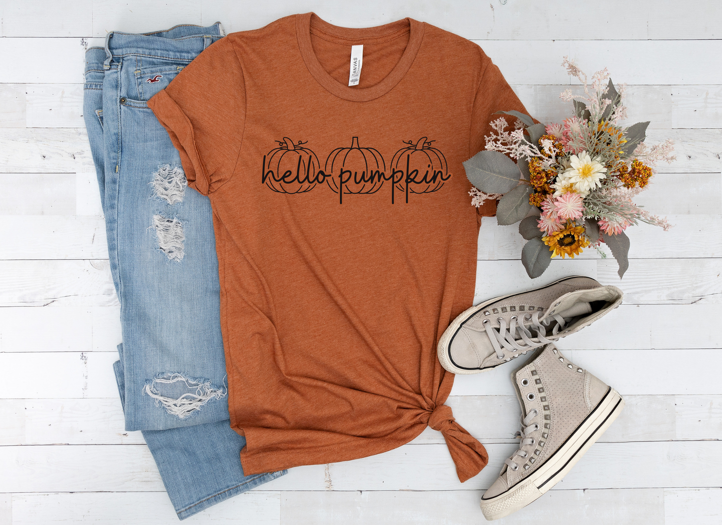 Hello Pumpkin - Fall Tee