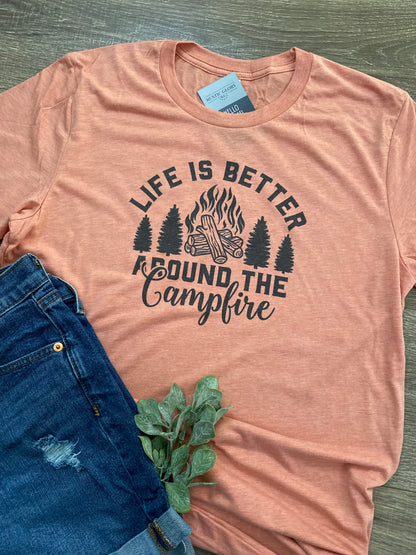 Better Around the Campfire - Camping Tee