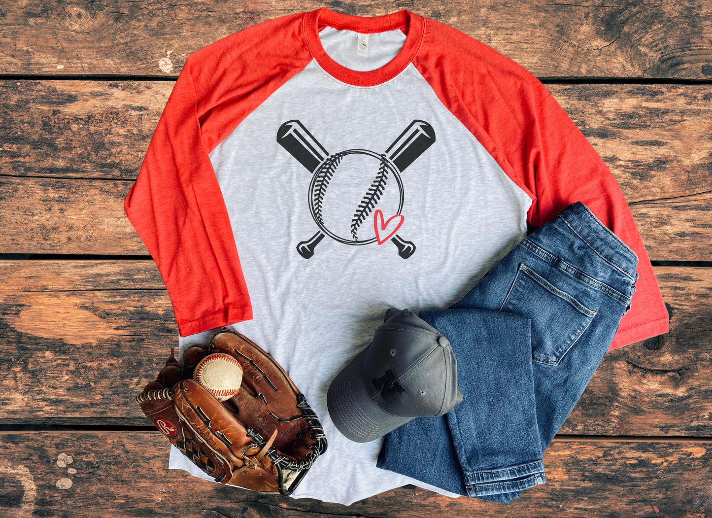 Baseball 3/4 Sleeve Raglan Shirt