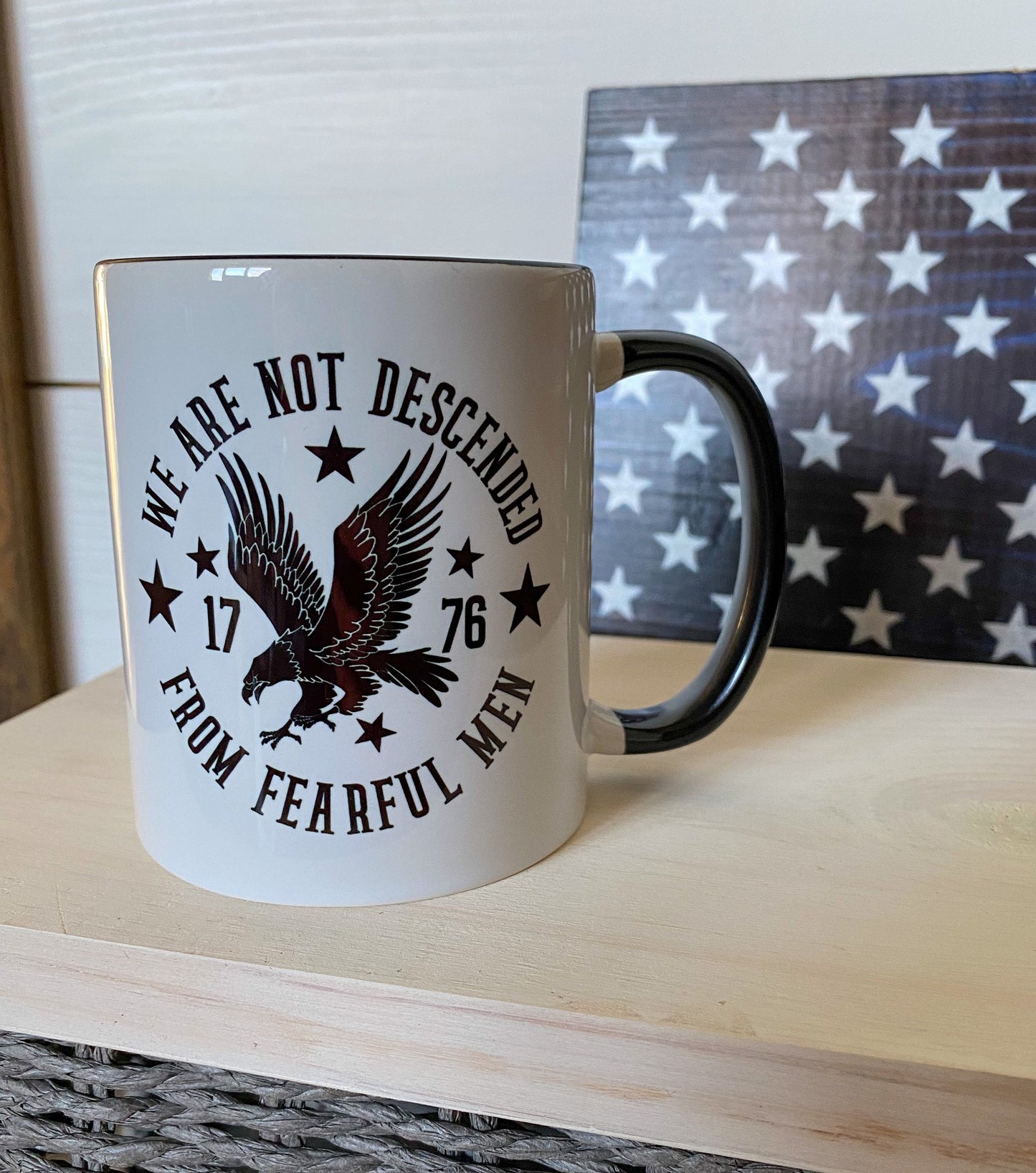 We are not Descended from Fearful Men Mug
