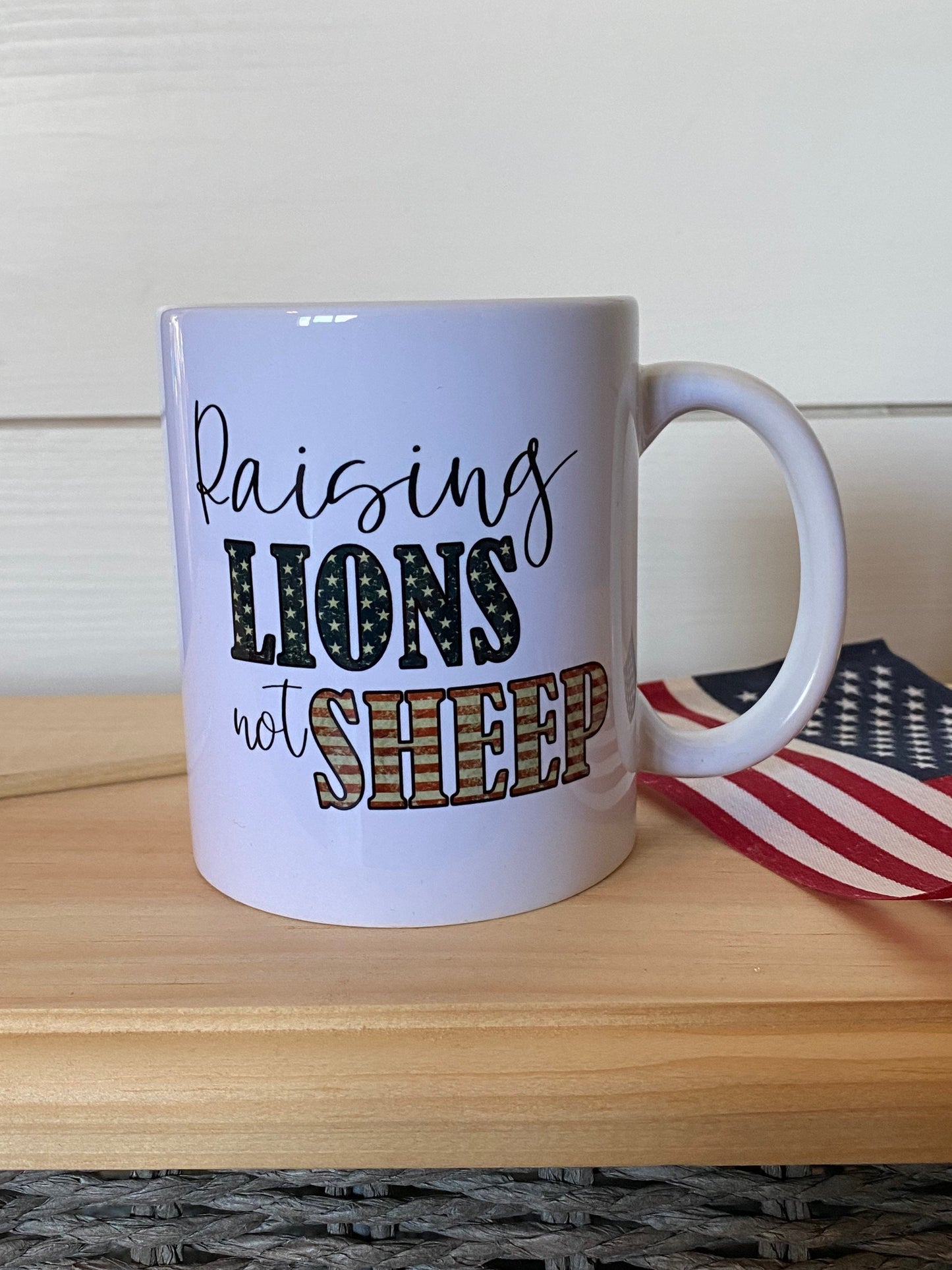 Raising Lions not Sheep Mug