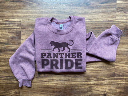 Adult Panther Pride Sweatshirt - Heathered Maroon